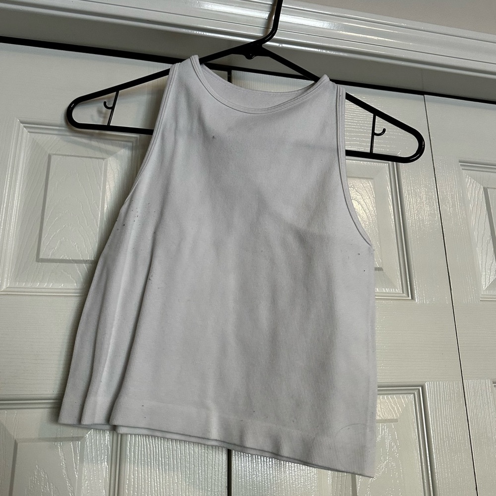 Aura White Tank Top